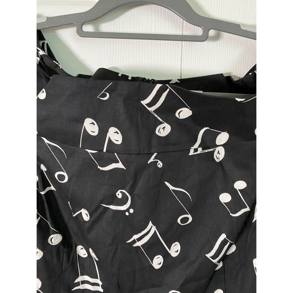 Lindy Bop Musical Note Print Vintage Swing Dress Black White Retro Rockabilly 12 - Picture 4 of 12
